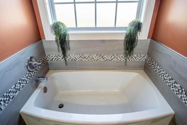 bathroom with a bathtub