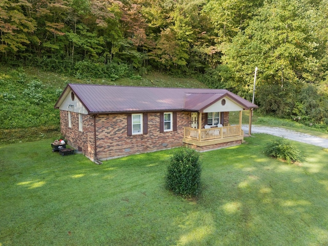 view of property exterior featuring a yard