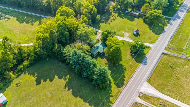 bird's eye view featuring a rural view