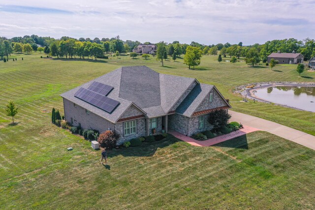 aerial view featuring a rural view