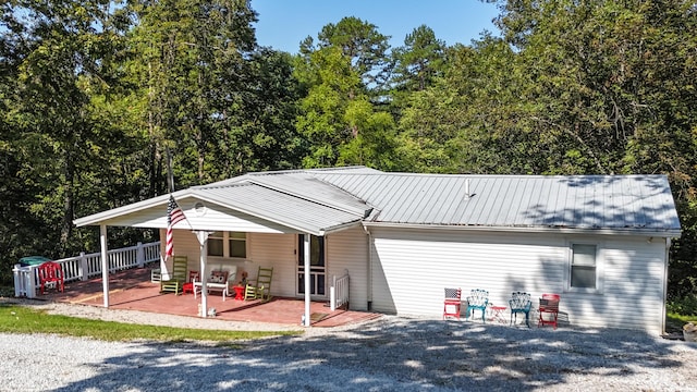 view of front of house with a porch