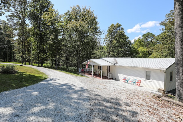 view of back of property