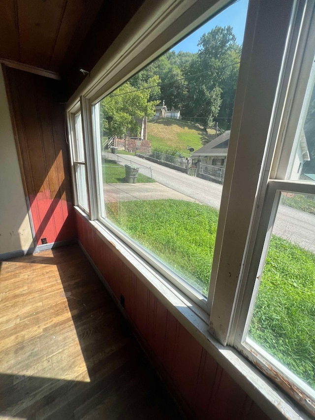 view of sunroom