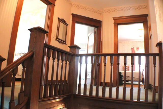 staircase featuring a healthy amount of sunlight