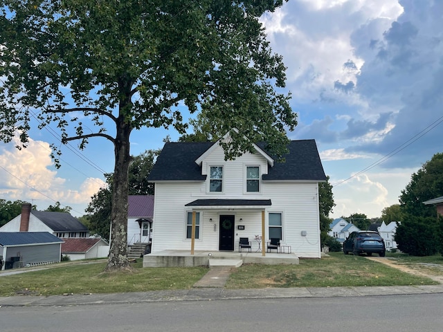 view of front of home with a porch