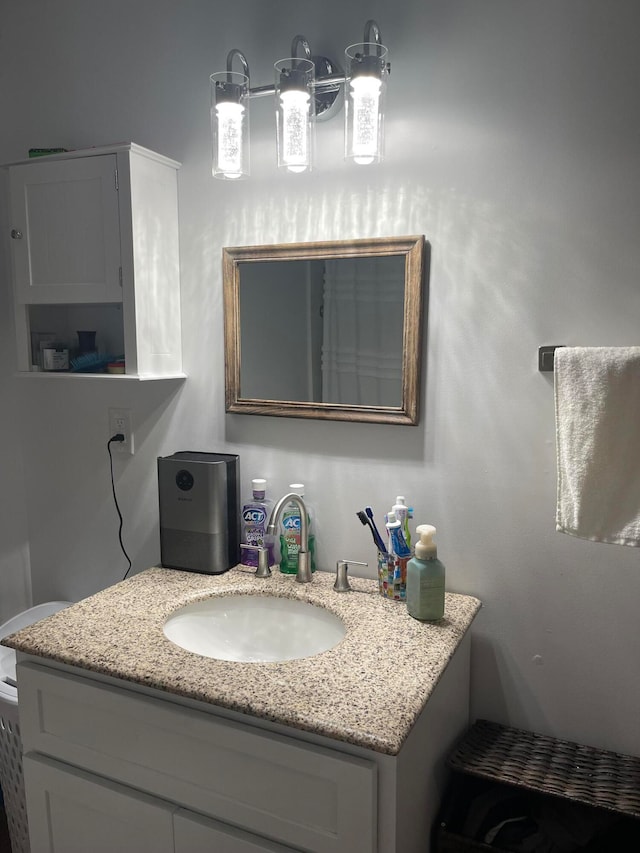 bathroom featuring vanity