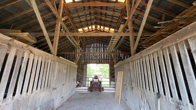 view of horse barn