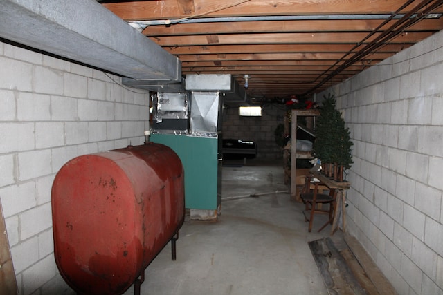 view of basement