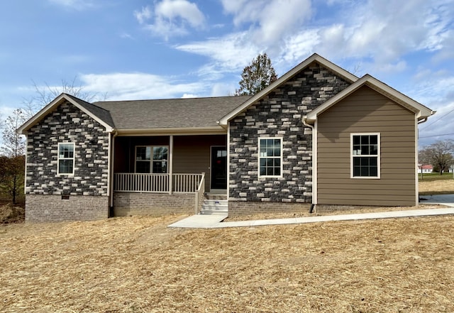 view of front of home with a porch