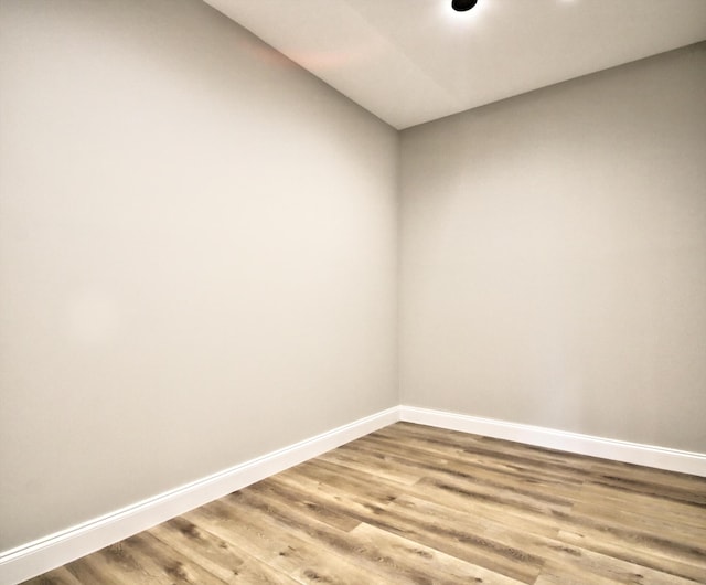 empty room featuring light hardwood / wood-style floors