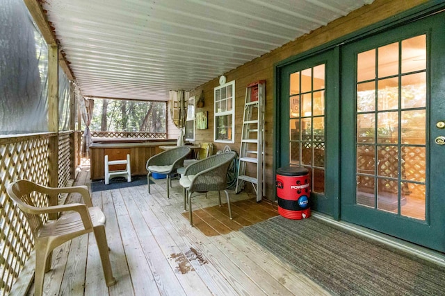 view of sunroom / solarium