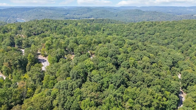 drone / aerial view with a view of trees