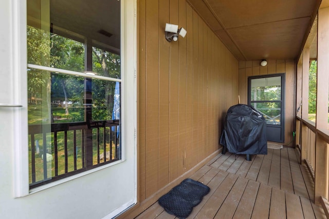 deck with grilling area