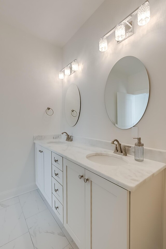 bathroom featuring vanity