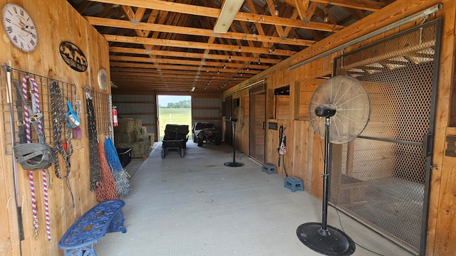 view of horse barn