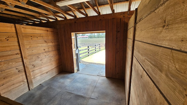 view of horse barn