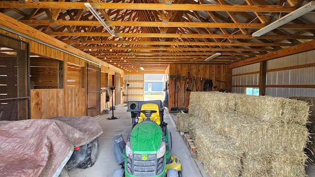 view of horse barn