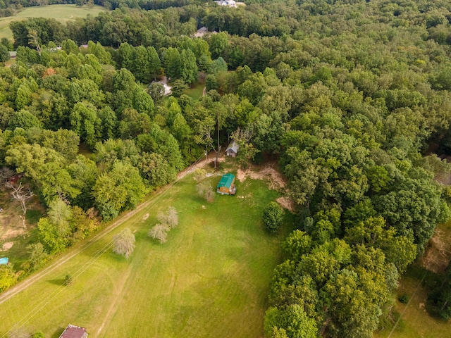 bird's eye view with a rural view