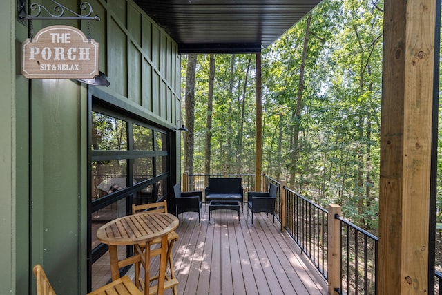 view of wooden terrace