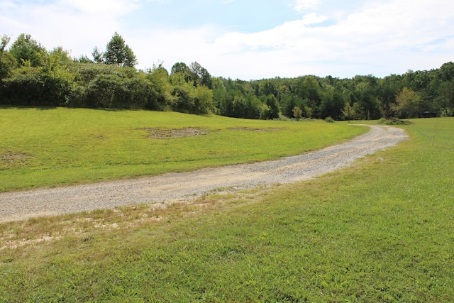 view of street featuring a rural view