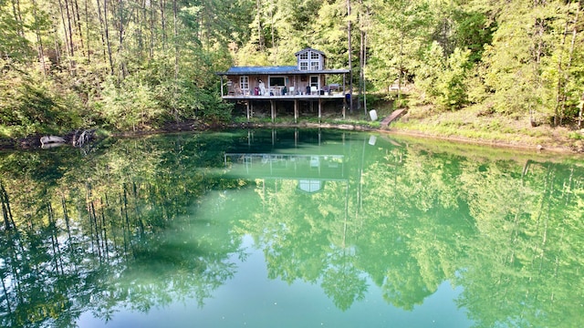 view of water feature