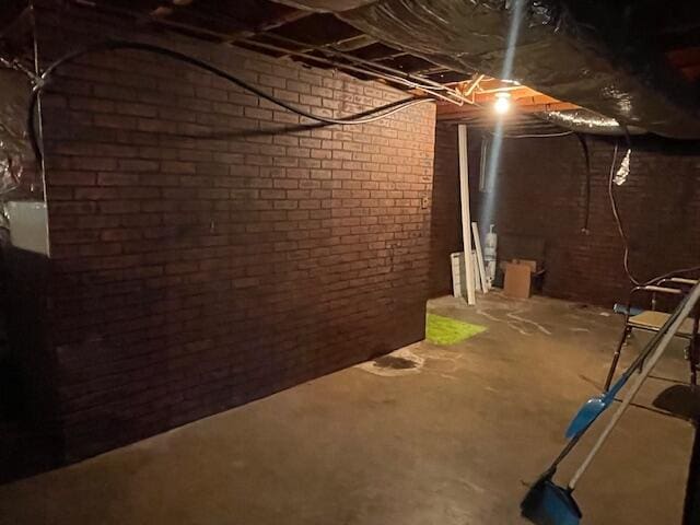 view of basement