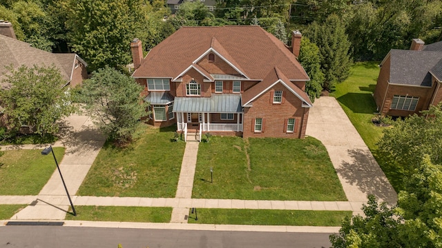 birds eye view of property