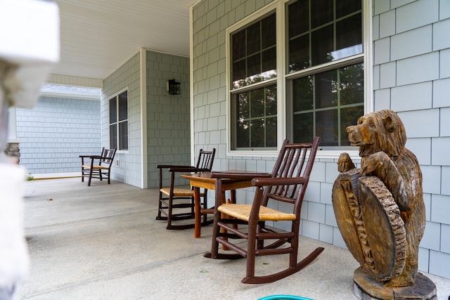 view of patio / terrace with a porch