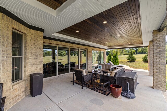 view of patio / terrace with outdoor lounge area