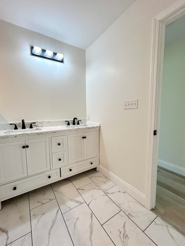 bathroom with vanity