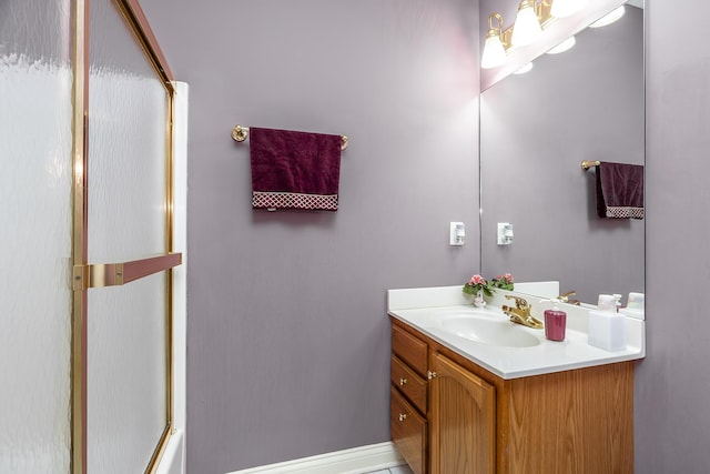 3005 Old Field Way, Lexington, KY 40513 - bathroom with a shower with shower door and vanity