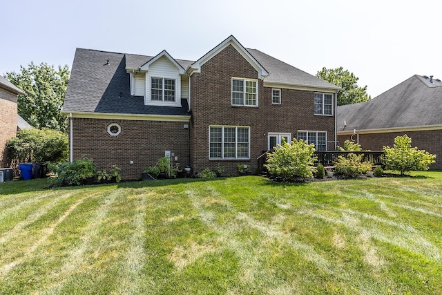 3005 Old Field Way, Lexington, KY 40513 - back of property featuring brick siding and a lawn