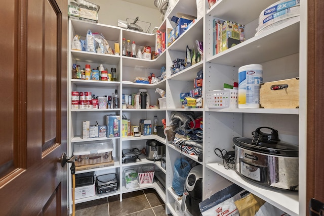 view of pantry