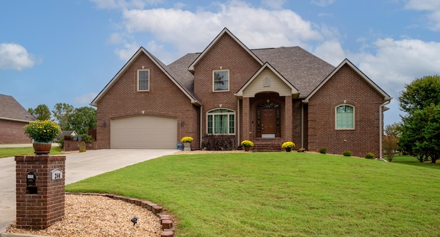 view of property with a front yard