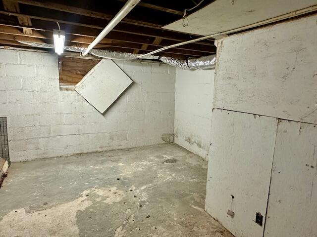 view of basement