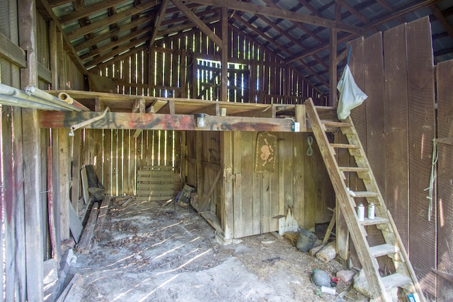 view of horse barn