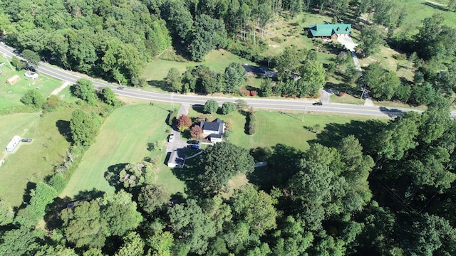 drone / aerial view featuring a rural view