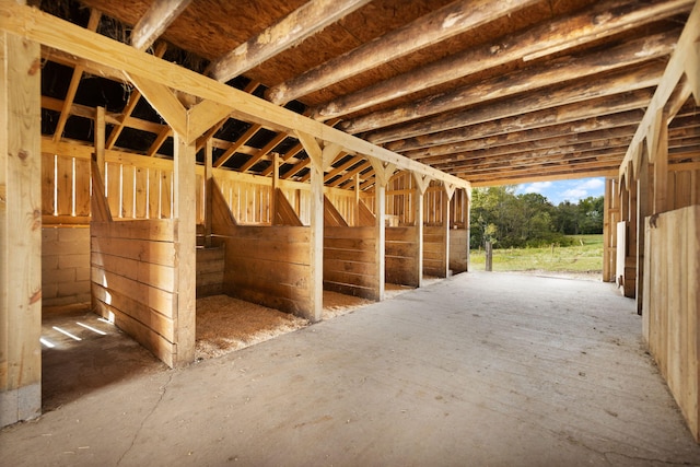 view of stable