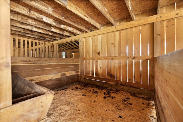 view of horse barn