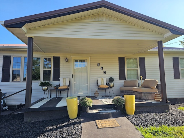 manufactured / mobile home with covered porch