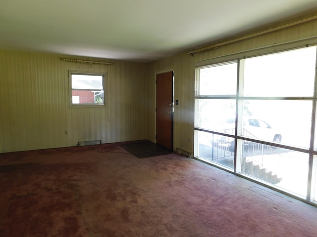 view of carpeted empty room