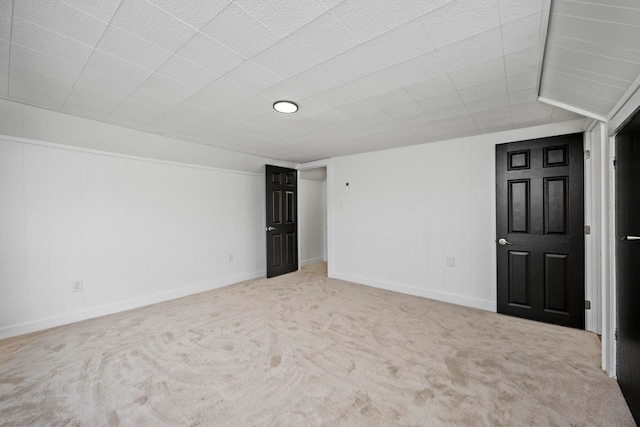 interior space with light colored carpet