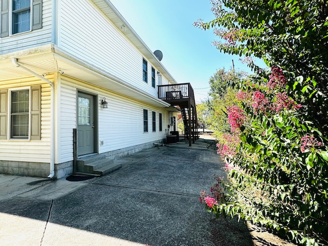 view of home's exterior featuring a patio