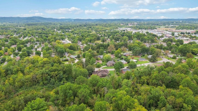 aerial view featuring a mountain view