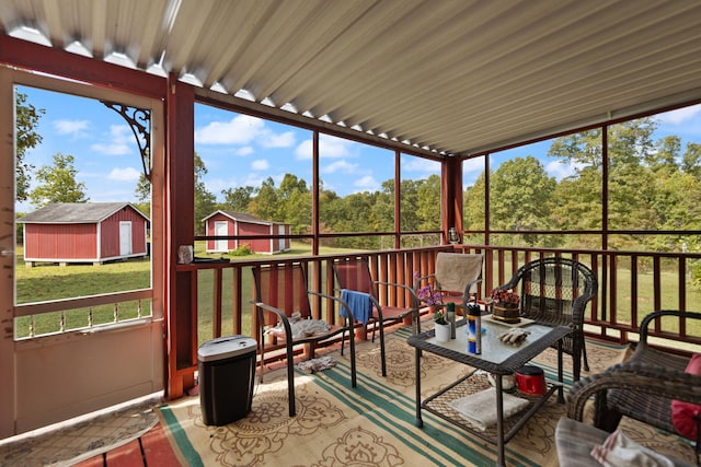 sunroom / solarium with plenty of natural light