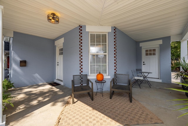 view of patio / terrace featuring a porch