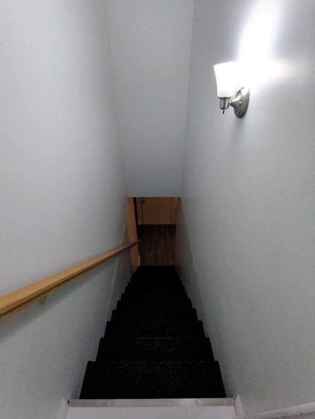 view of stairway