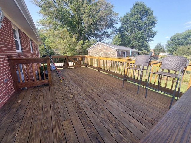 view of wooden terrace