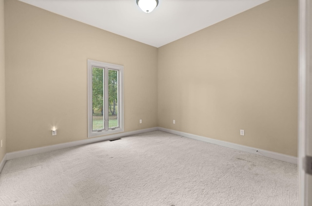 view of carpeted empty room