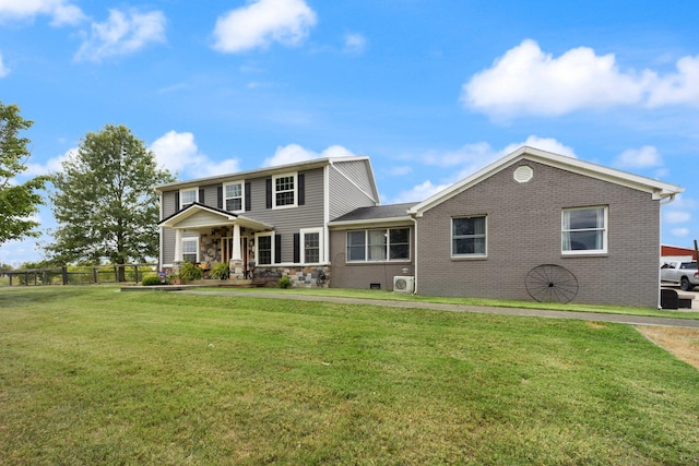 view of front of house with a front yard